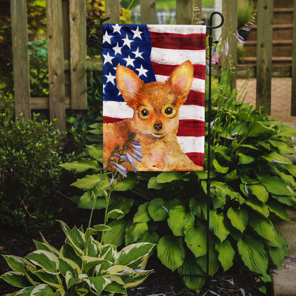 Toy Terrier Patriotic Flag Garden Size BB9722GF  the-store.com.