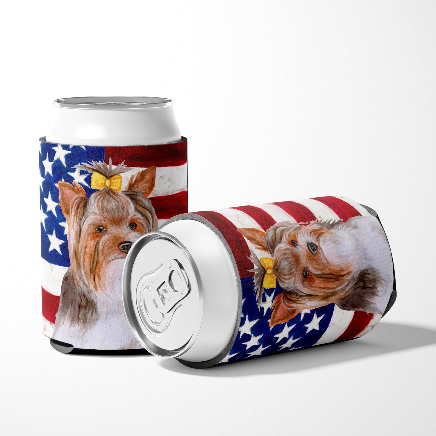 Yorkshire Terrier #2 Patriotic Can or Bottle Hugger BB9723CC  the-store.com.