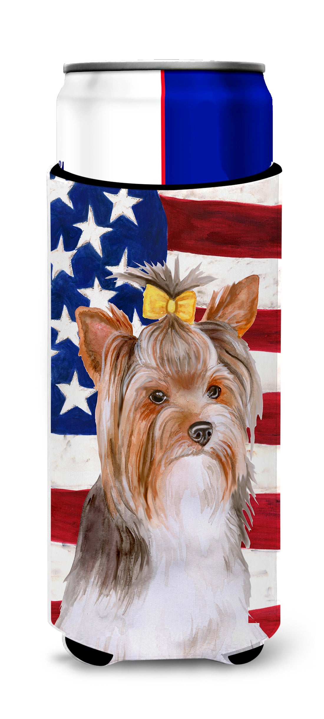 Yorkshire Terrier #2 Patriotic  Ultra Hugger for slim cans BB9723MUK  the-store.com.