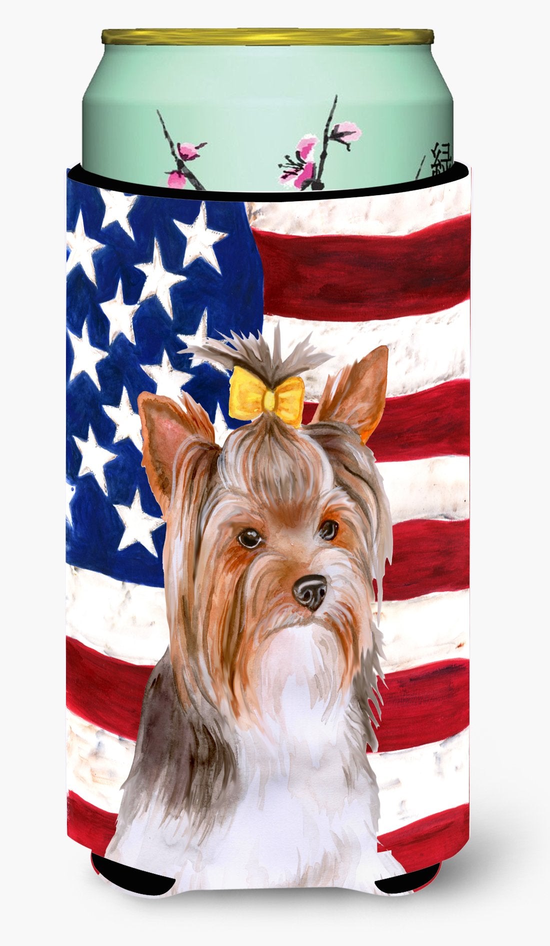 Yorkshire Terrier #2 Patriotic Tall Boy Beverage Insulator Hugger BB9723TBC by Caroline's Treasures