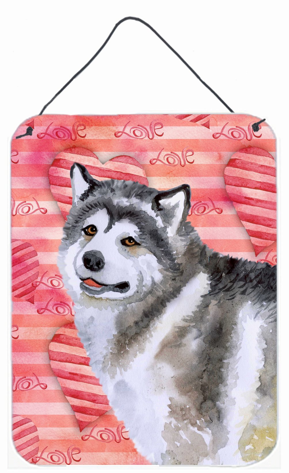 Alaskan Malamute Love Wall or Door Hanging Prints BB9725DS1216 by Caroline's Treasures