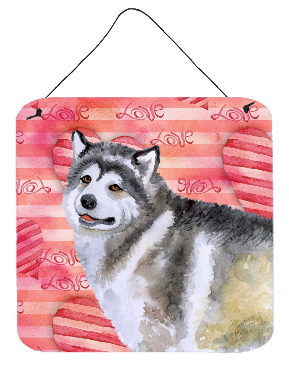 Alaskan Malamute Love Wall or Door Hanging Prints BB9725DS66 by Caroline's Treasures