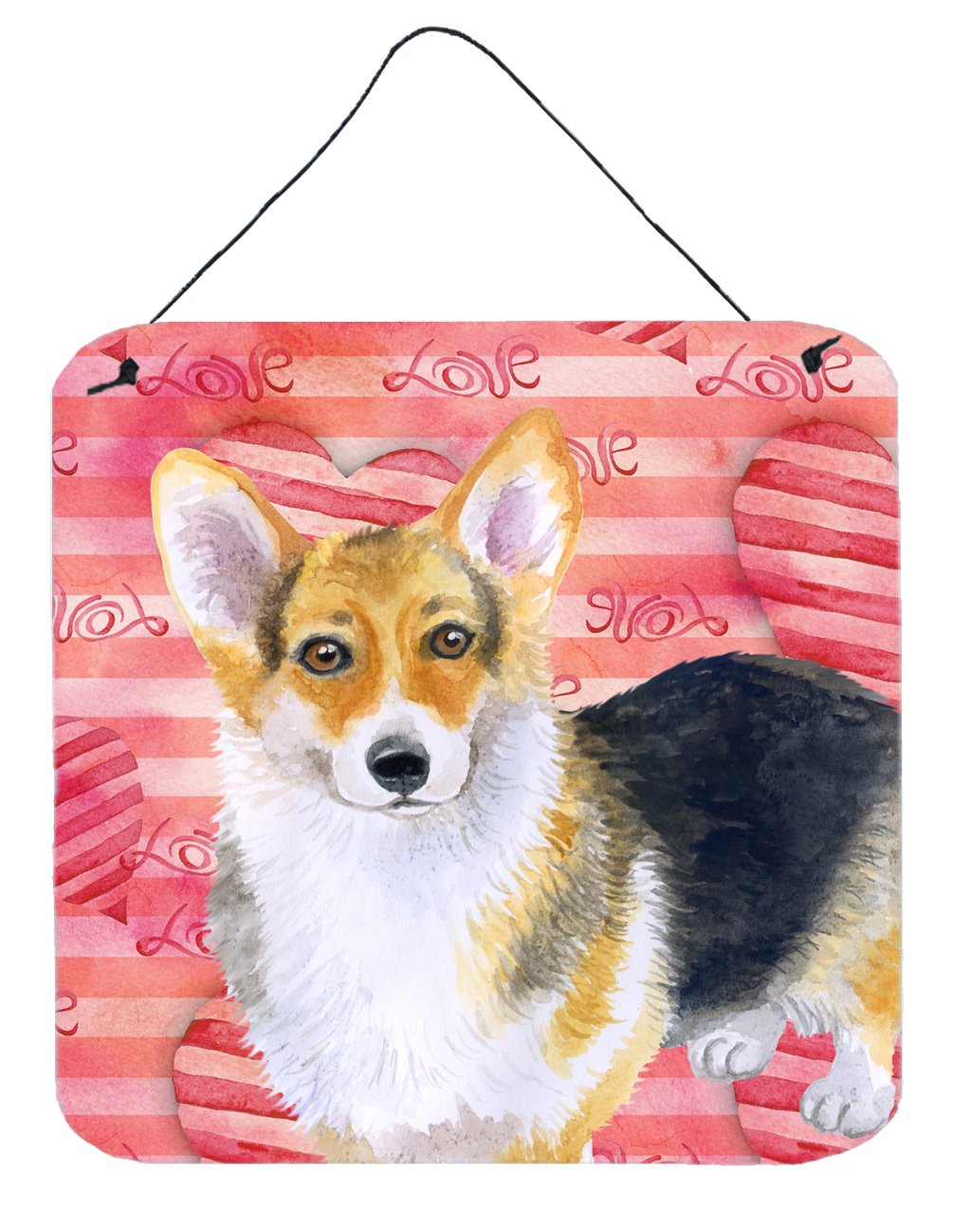 Pembroke Corgi Love Wall or Door Hanging Prints BB9729DS66 by Caroline's Treasures