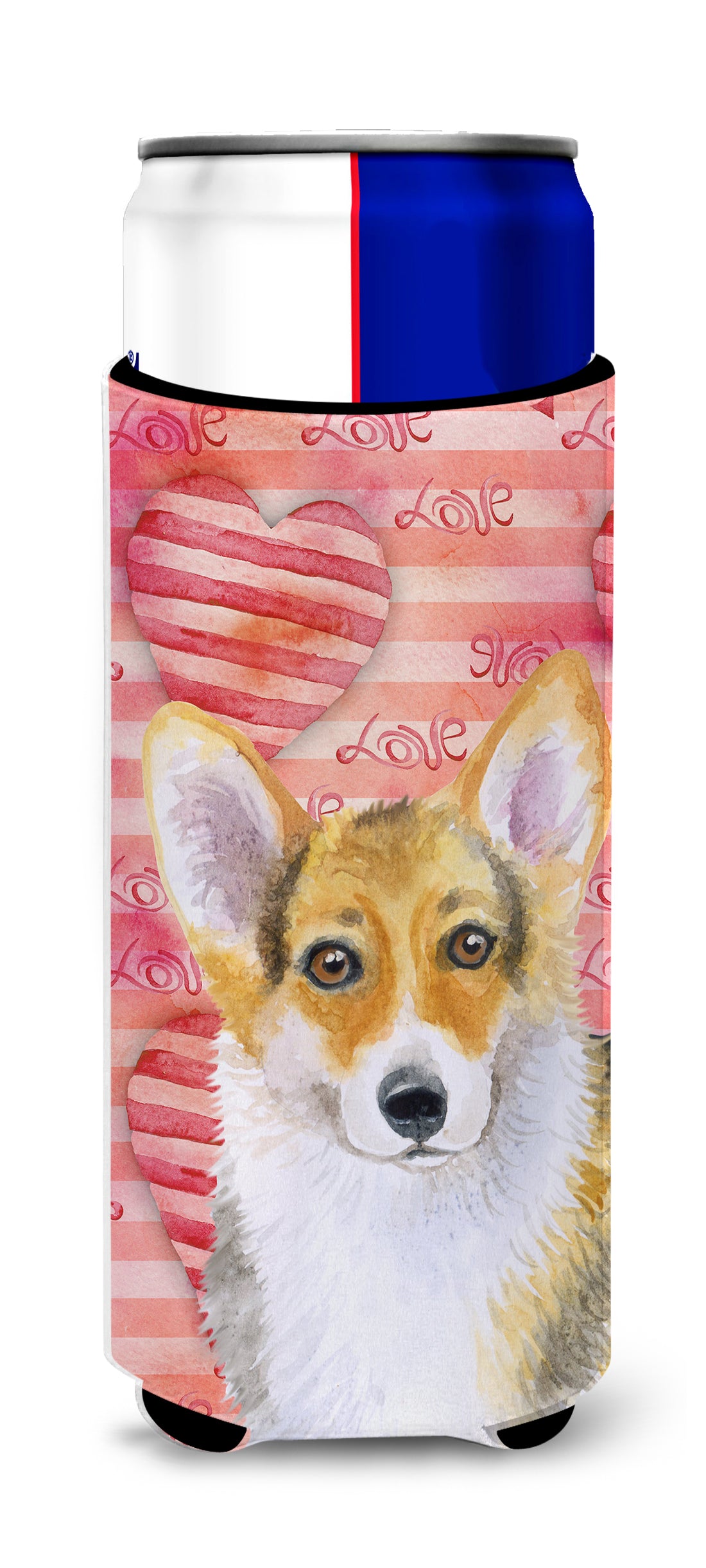 Pembroke Corgi Love  Ultra Hugger for slim cans BB9729MUK  the-store.com.