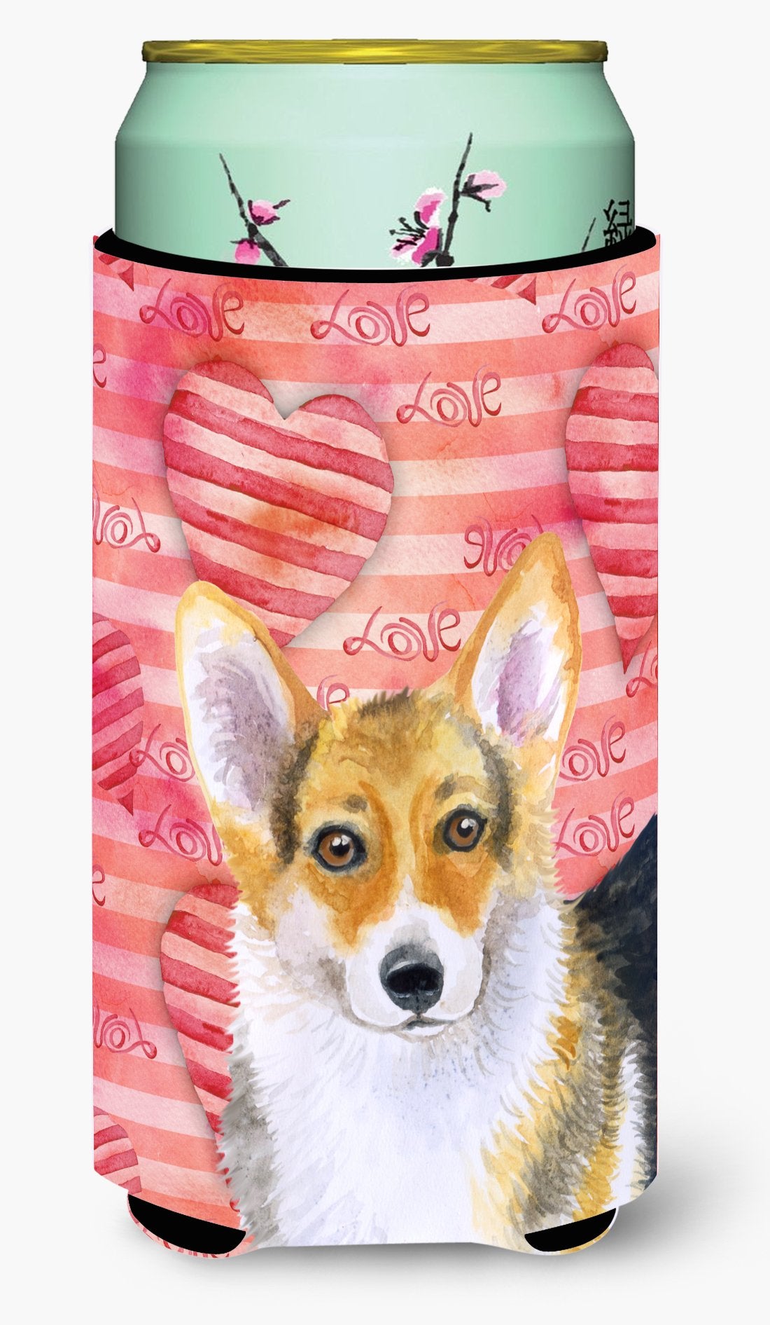 Pembroke Corgi Love Tall Boy Beverage Insulator Hugger BB9729TBC by Caroline's Treasures