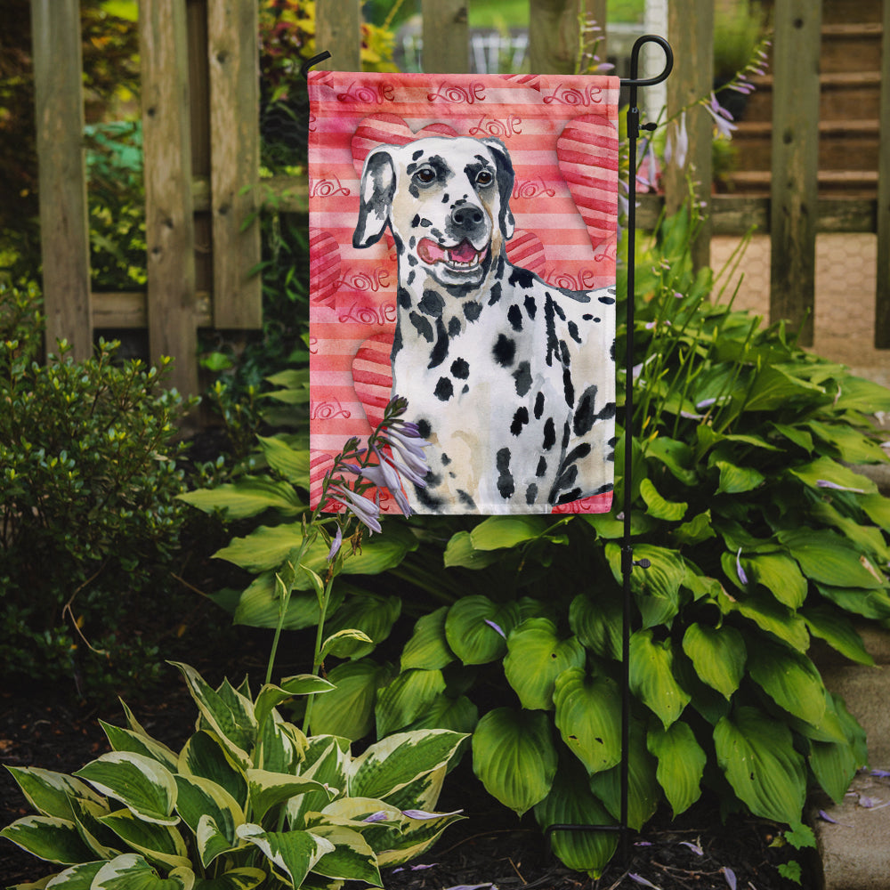 Dalmatian Love Flag Garden Size BB9740GF  the-store.com.