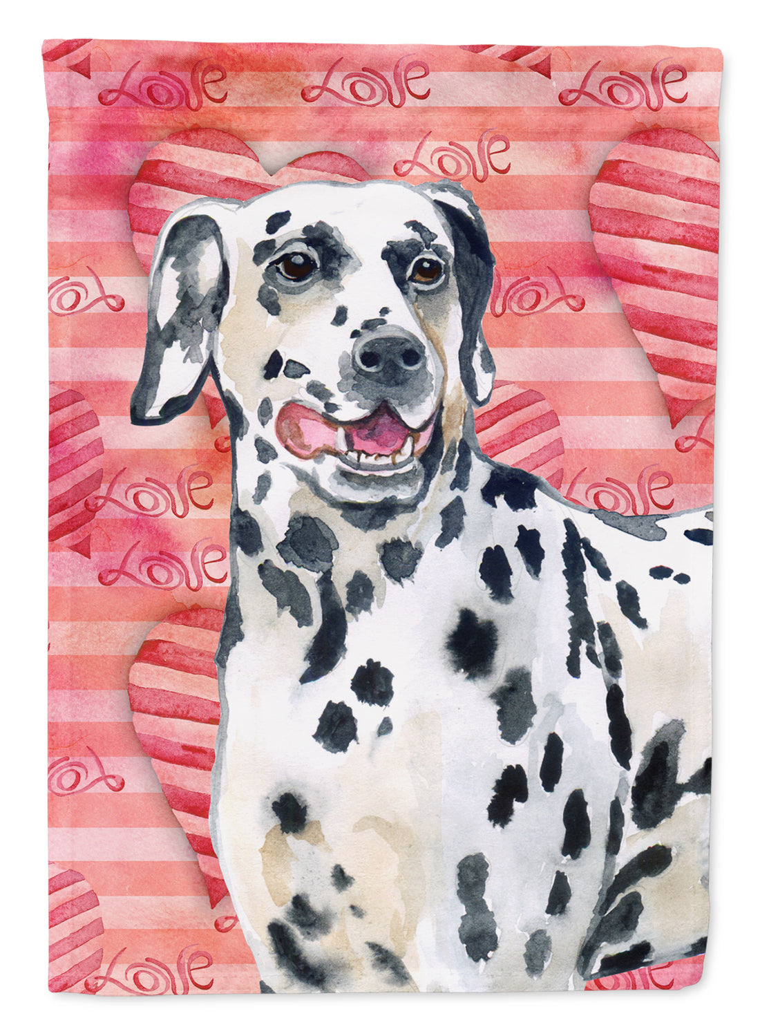 Dalmatian Love Flag Garden Size BB9740GF  the-store.com.