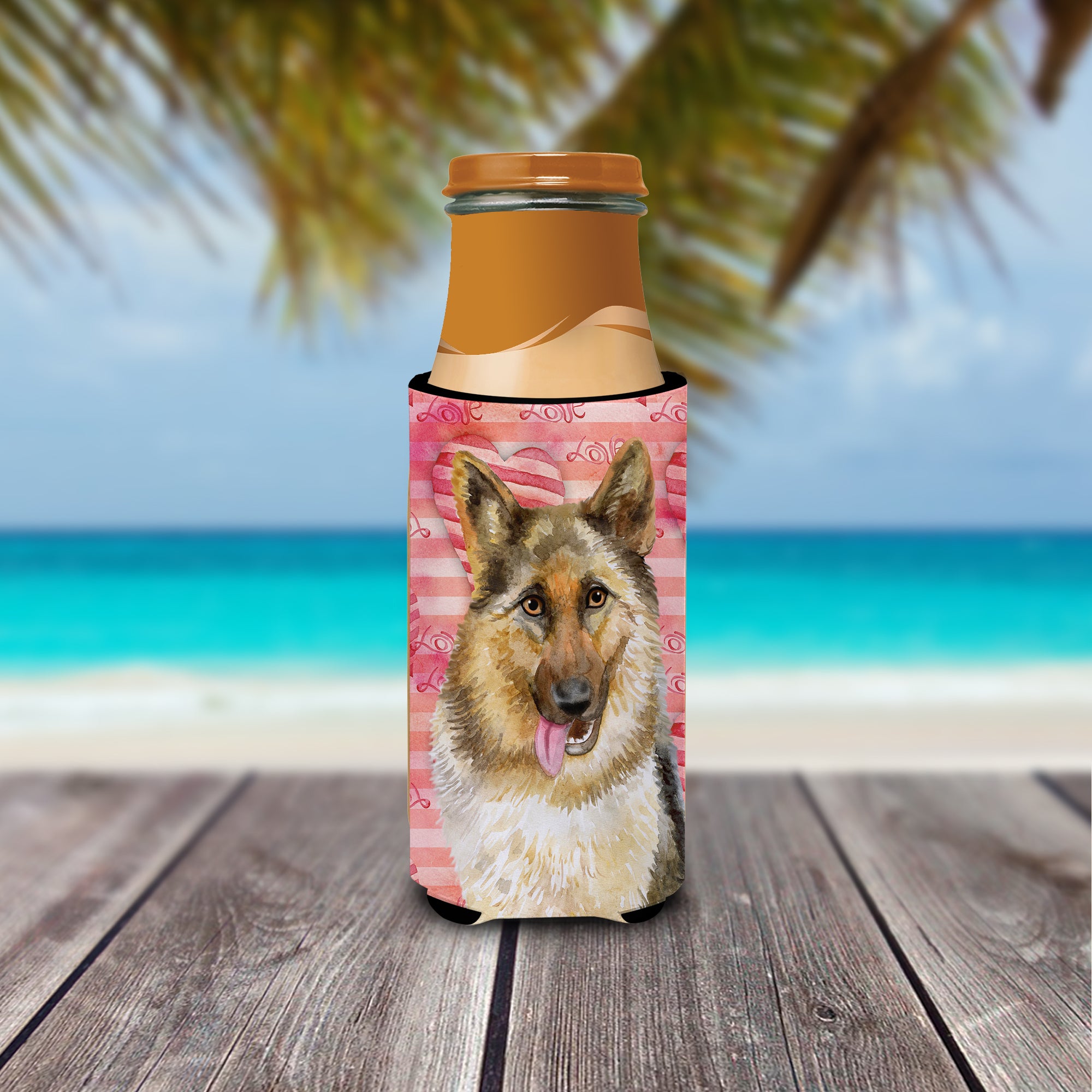 German Shepherd Love  Ultra Hugger for slim cans BB9741MUK  the-store.com.