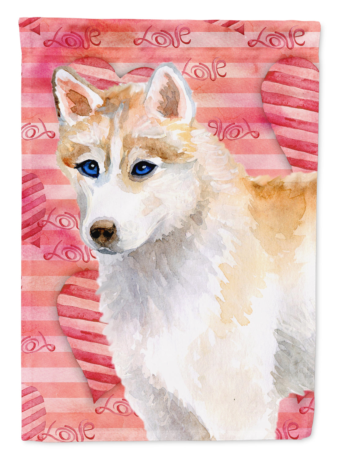 Siberian Husky Love Flag Garden Size BB9742GF  the-store.com.