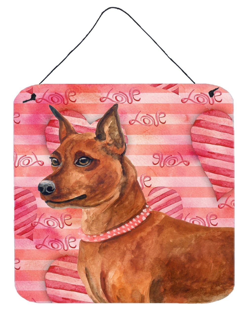 Miniature Pinscher Love Wall or Door Hanging Prints BB9743DS66 by Caroline's Treasures