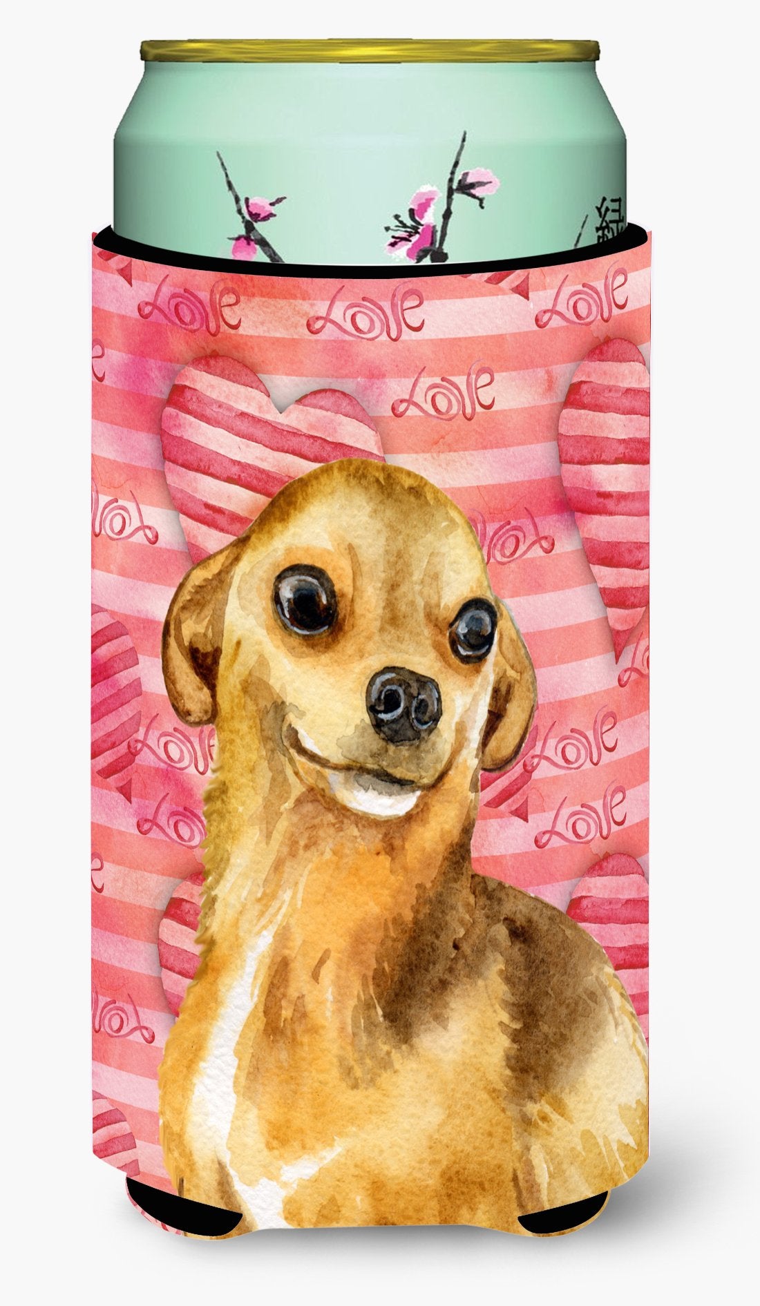 Chihuahua Love Tall Boy Beverage Insulator Hugger BB9745TBC by Caroline's Treasures