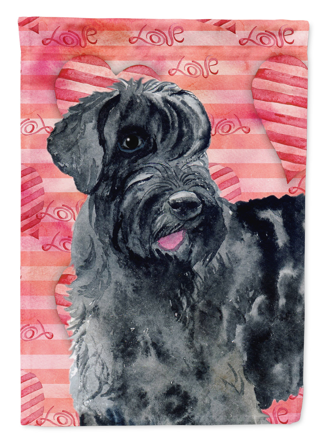 Giant Schnauzer Love Flag Garden Size BB9747GF  the-store.com.