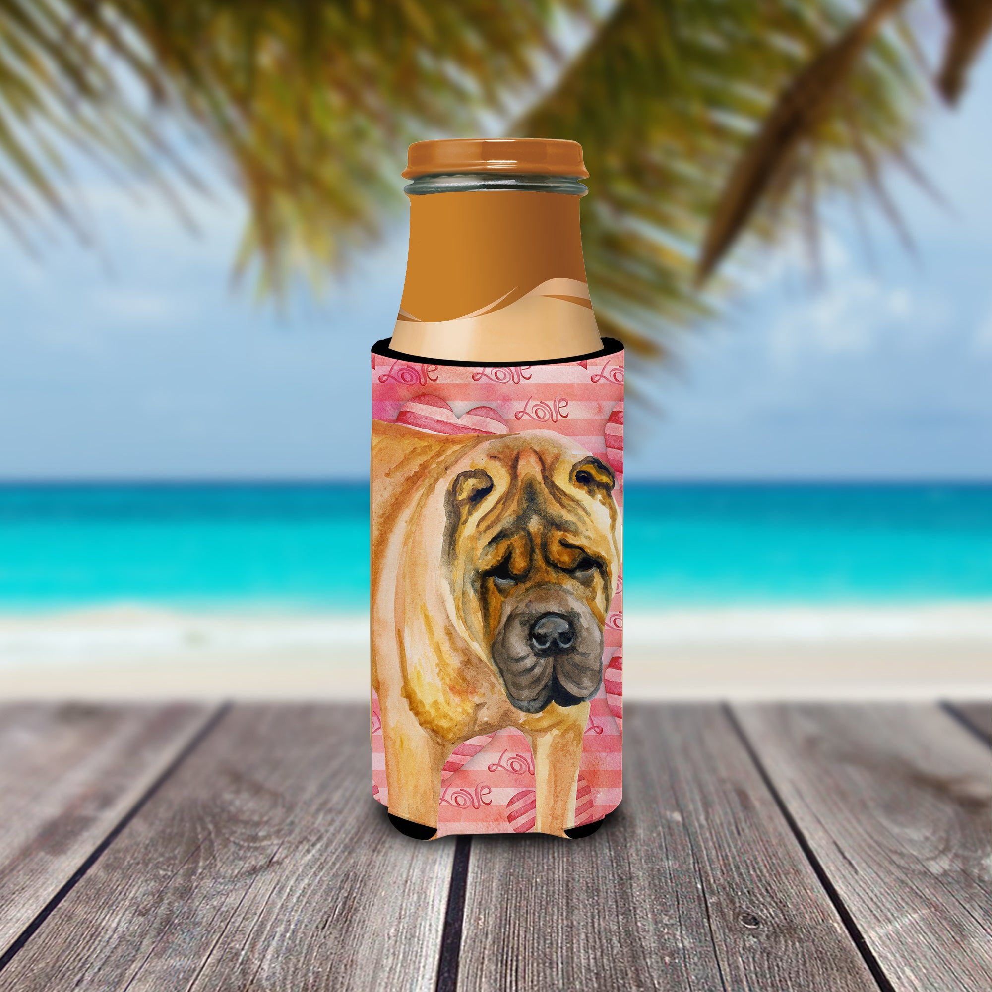 Shar Pei Love  Ultra Hugger for slim cans BB9748MUK  the-store.com.