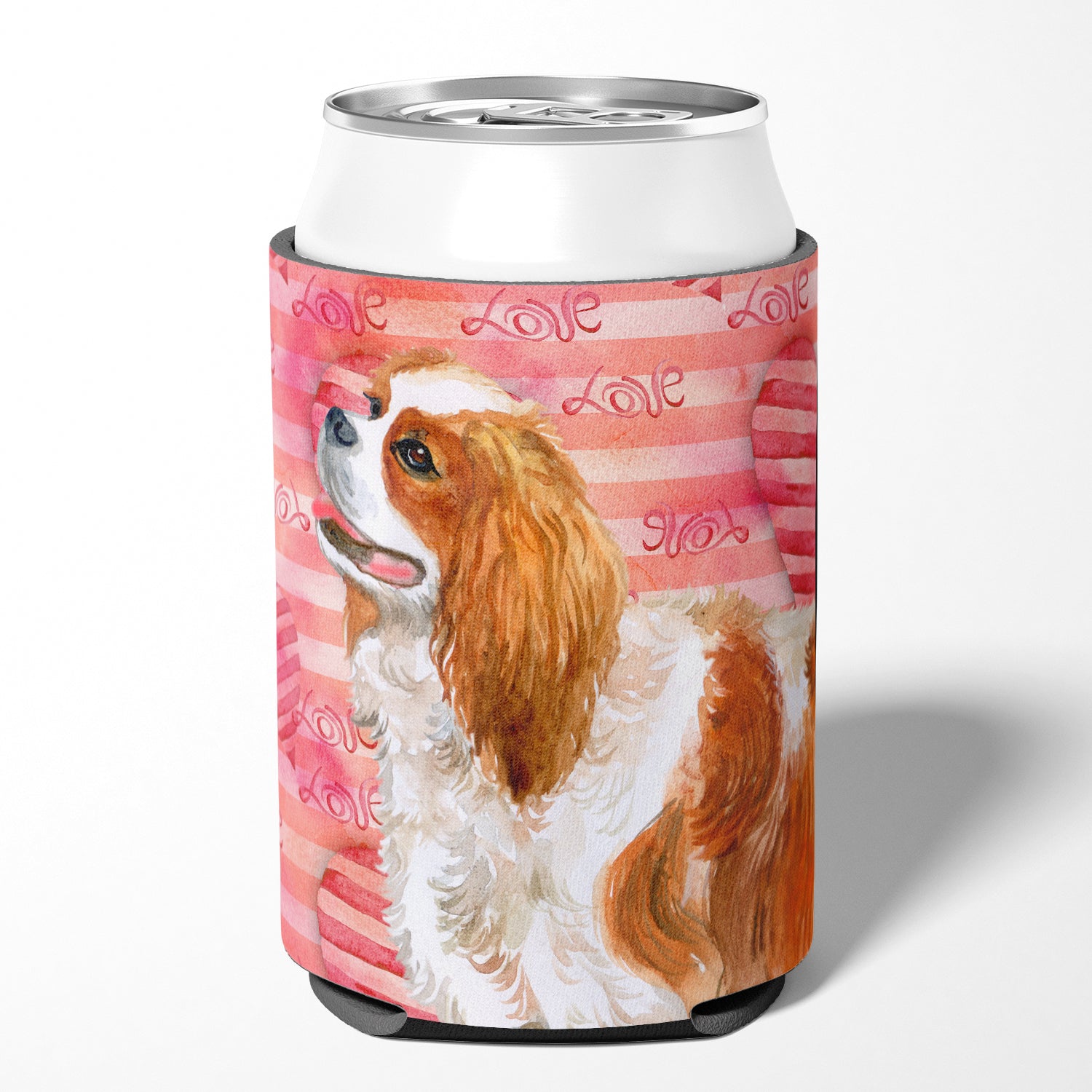 Cavalier Spaniel Love Can or Bottle Hugger BB9750CC  the-store.com.