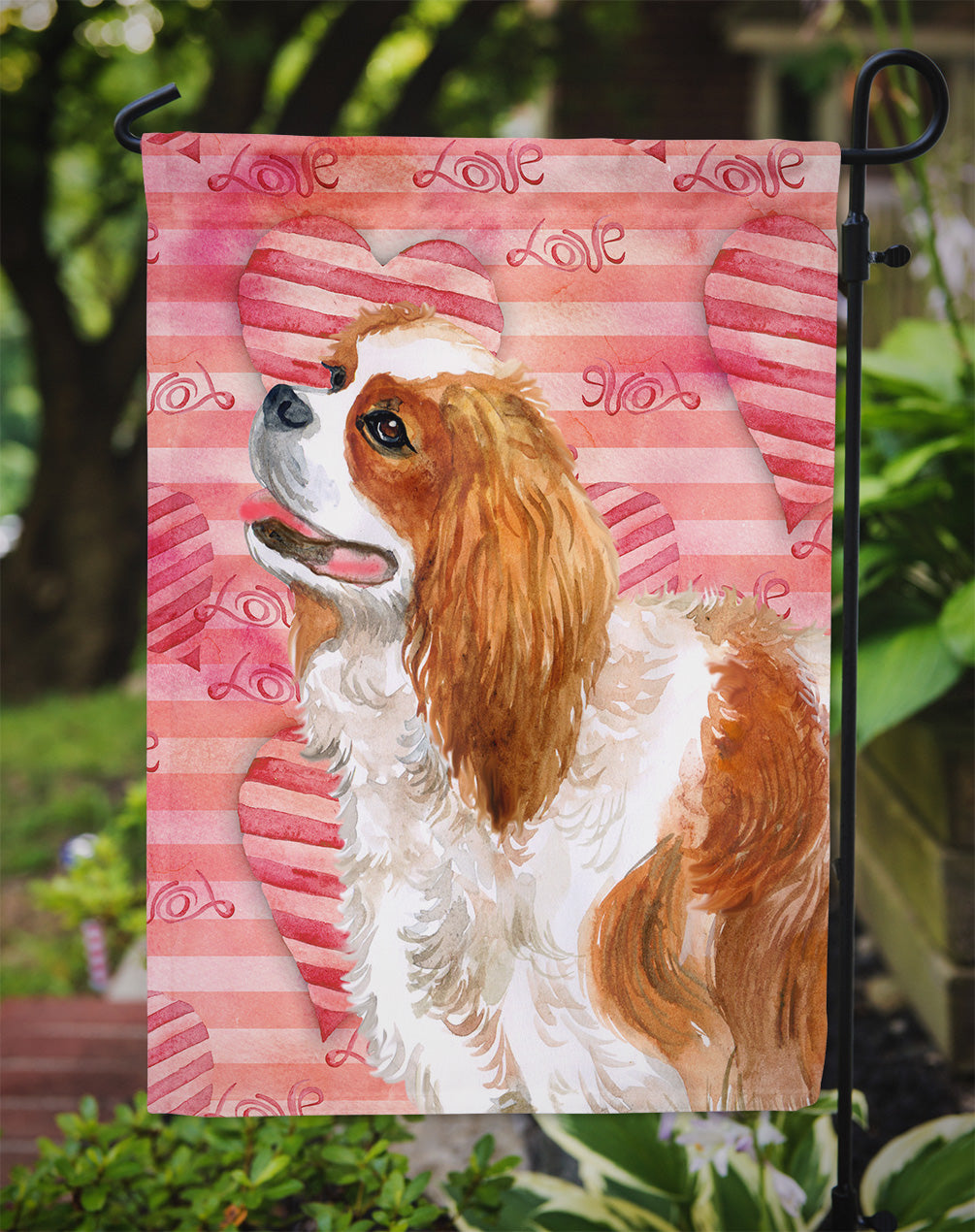 Cavalier Spaniel Love Flag Garden Size BB9750GF  the-store.com.