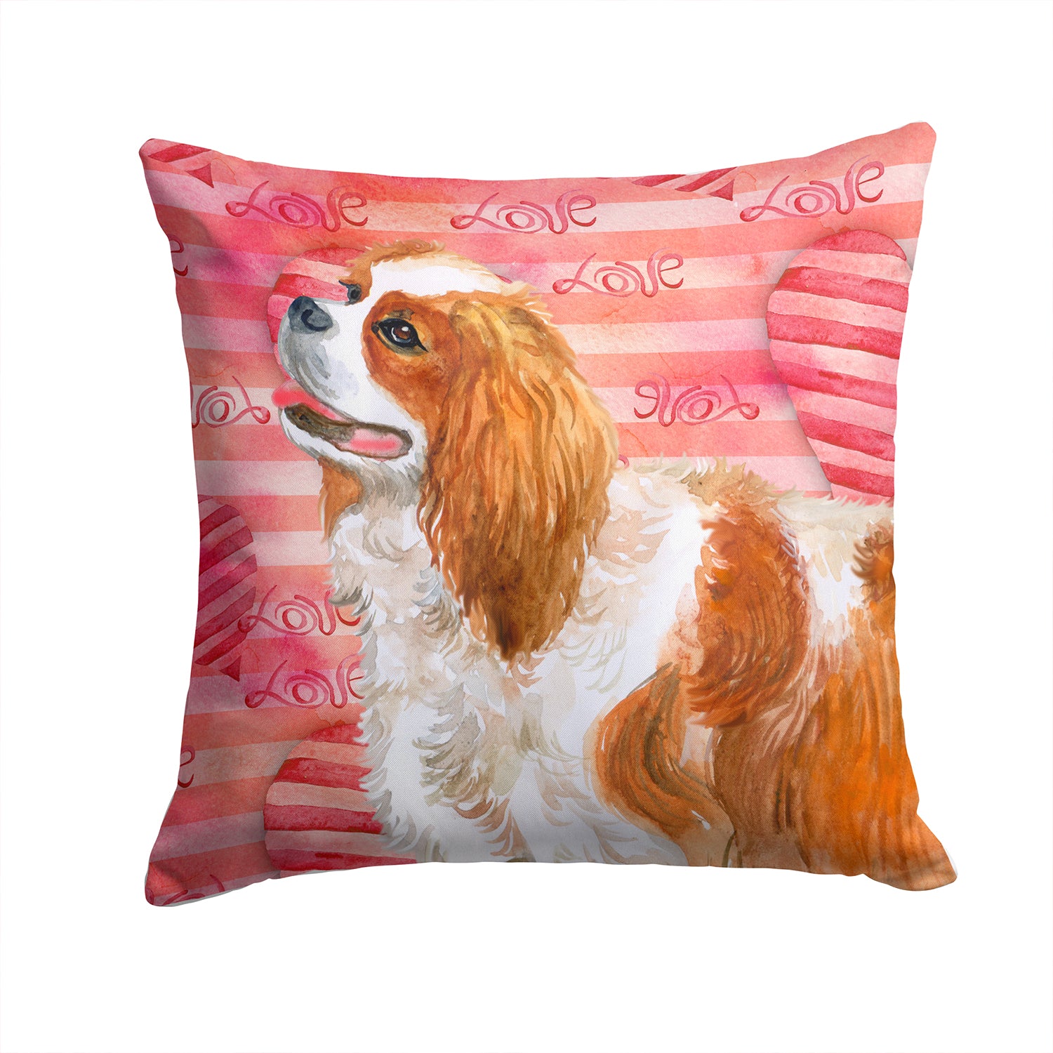 Cavalier Spaniel Love Fabric Decorative Pillow BB9750PW1414 - the-store.com