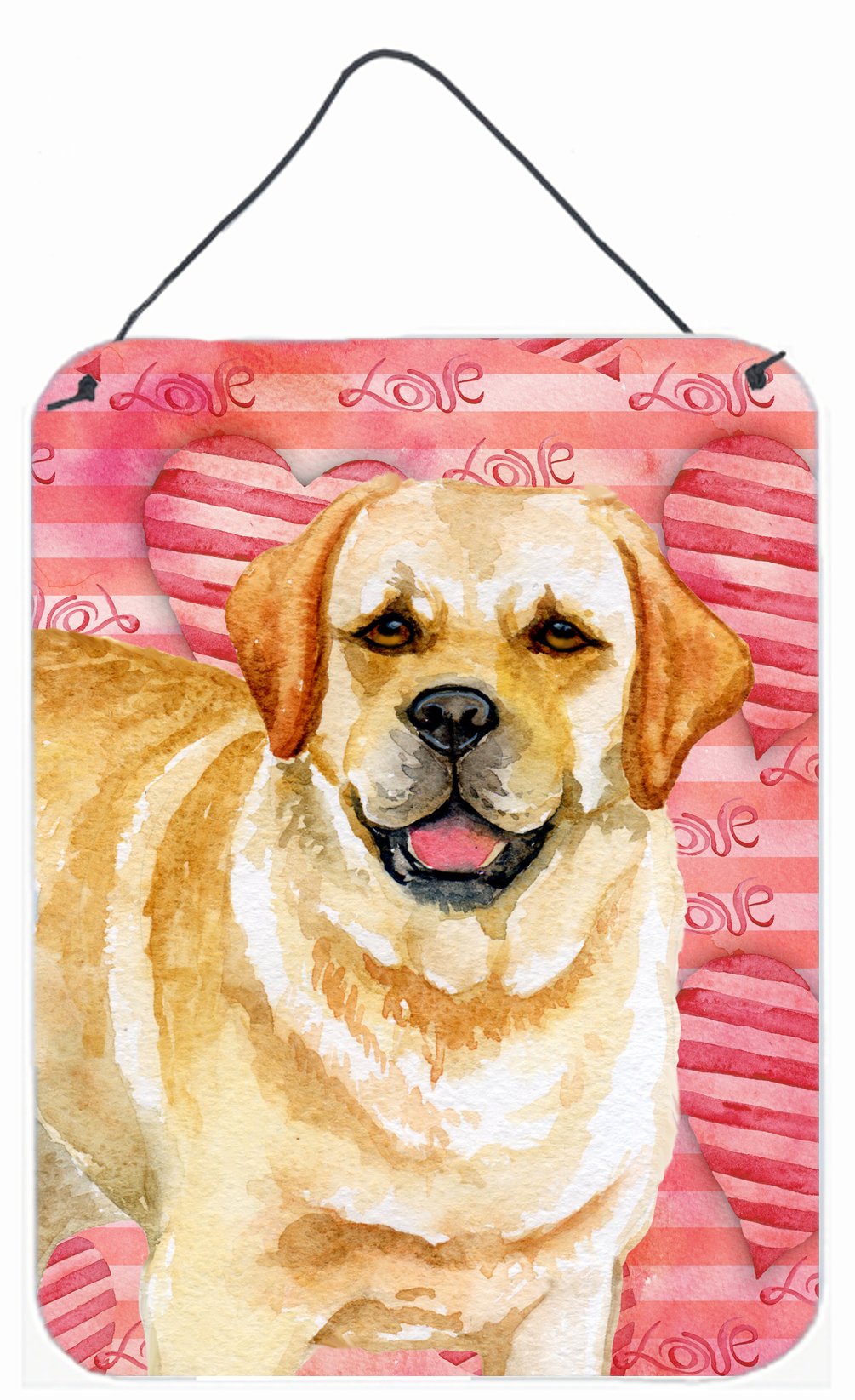 Golden Retriever Love Wall or Door Hanging Prints BB9751DS1216 by Caroline&#39;s Treasures