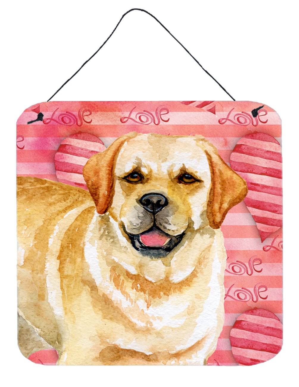 Golden Retriever Love Wall or Door Hanging Prints BB9751DS66 by Caroline's Treasures