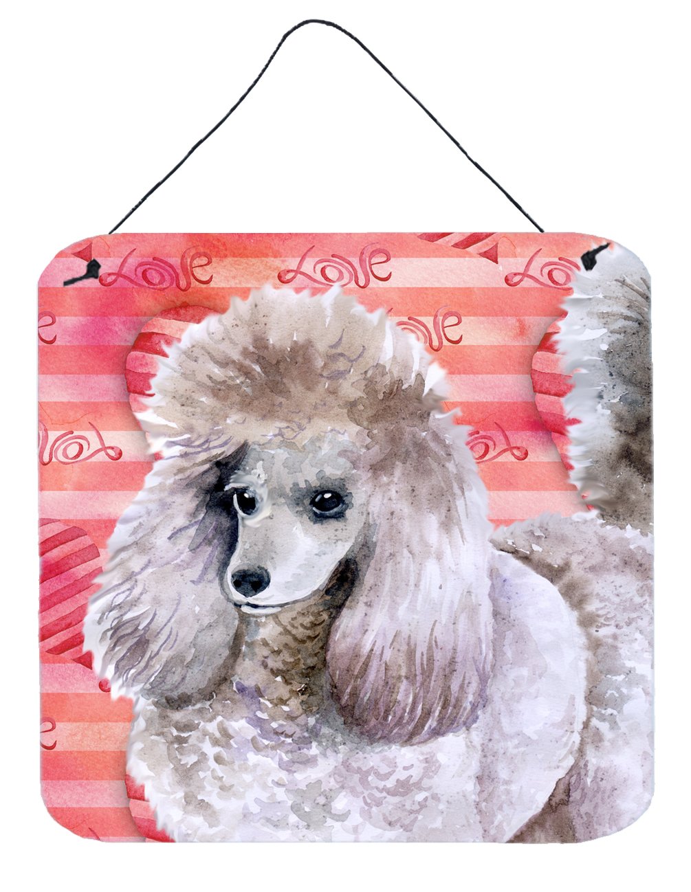 Poodle Love Wall or Door Hanging Prints BB9752DS66 by Caroline's Treasures