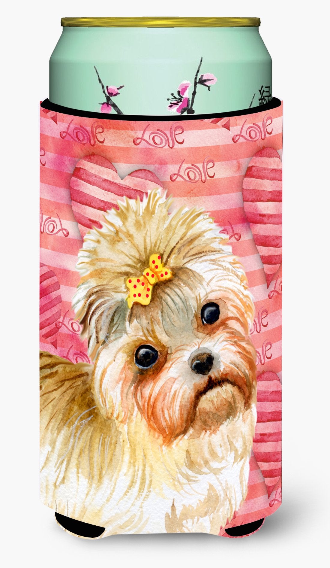 Morkie Love Tall Boy Beverage Insulator Hugger BB9755TBC by Caroline&#39;s Treasures