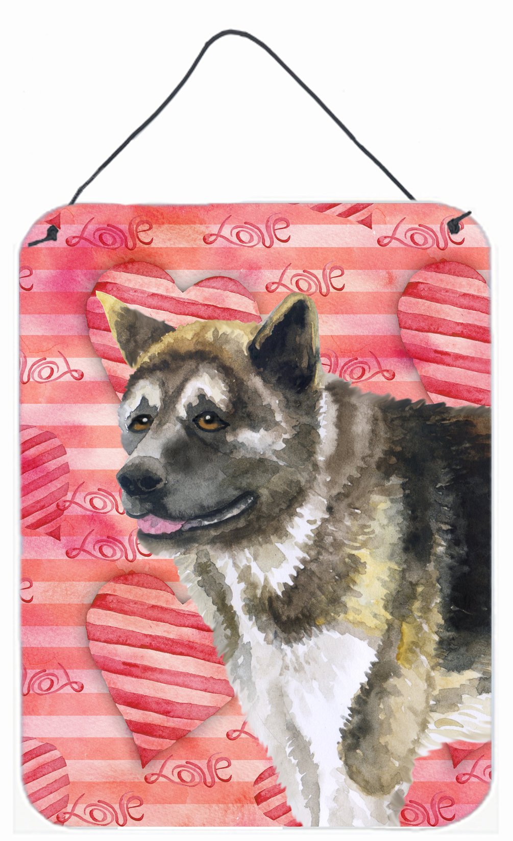 American Akita Love Wall or Door Hanging Prints BB9756DS1216 by Caroline's Treasures