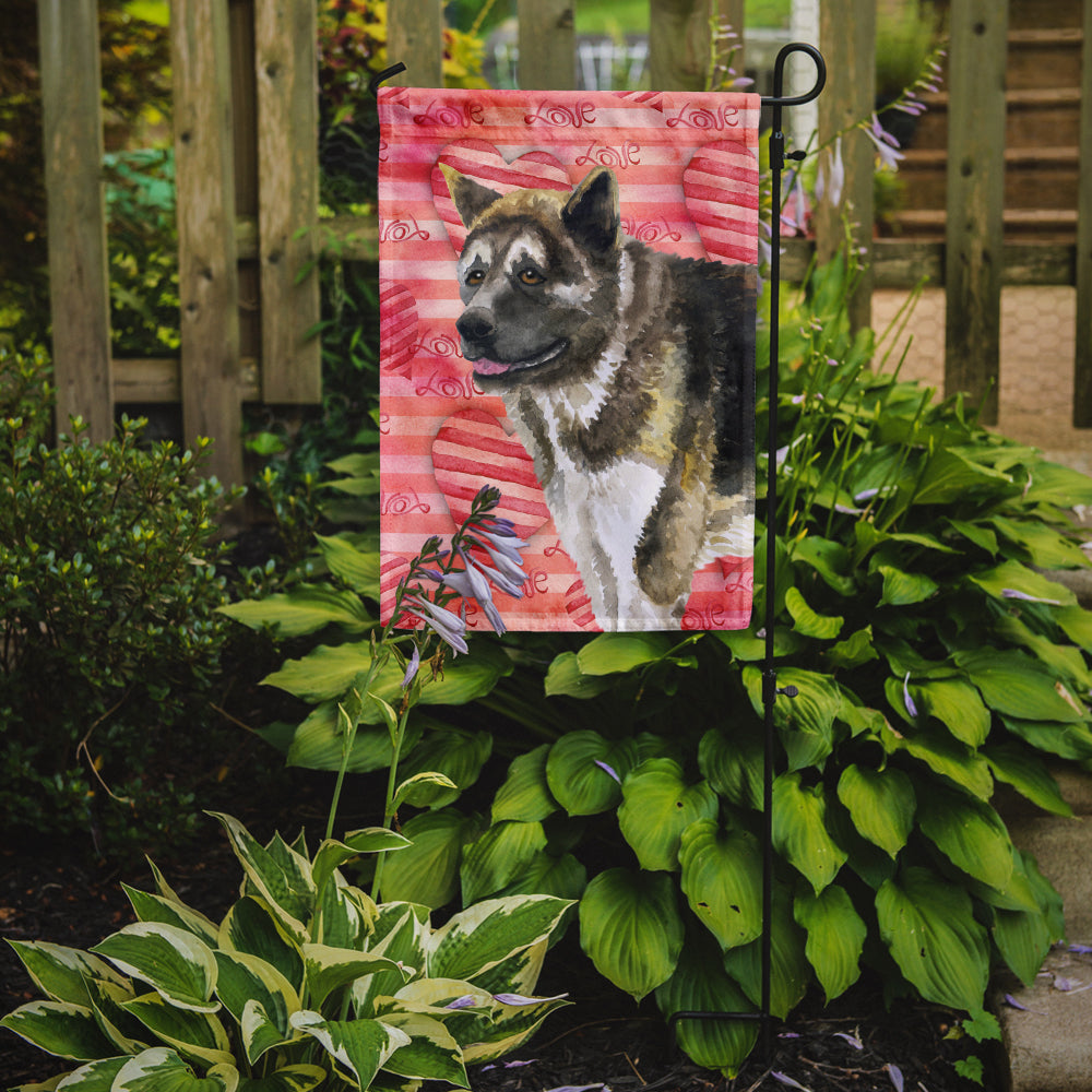 American Akita Love Flag Garden Size BB9756GF  the-store.com.