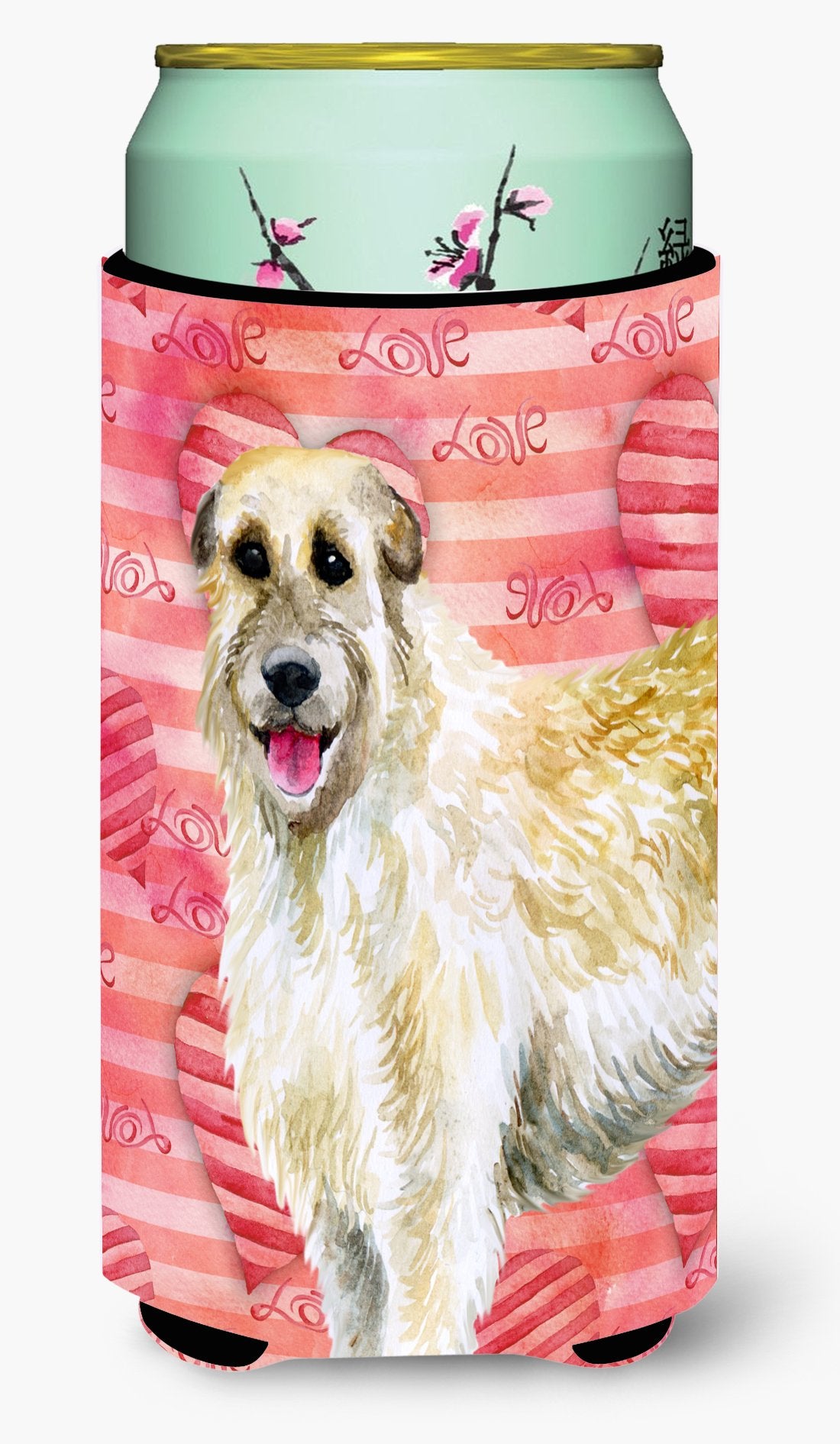 Irish Wolfhound Love Tall Boy Beverage Insulator Hugger BB9757TBC by Caroline&#39;s Treasures