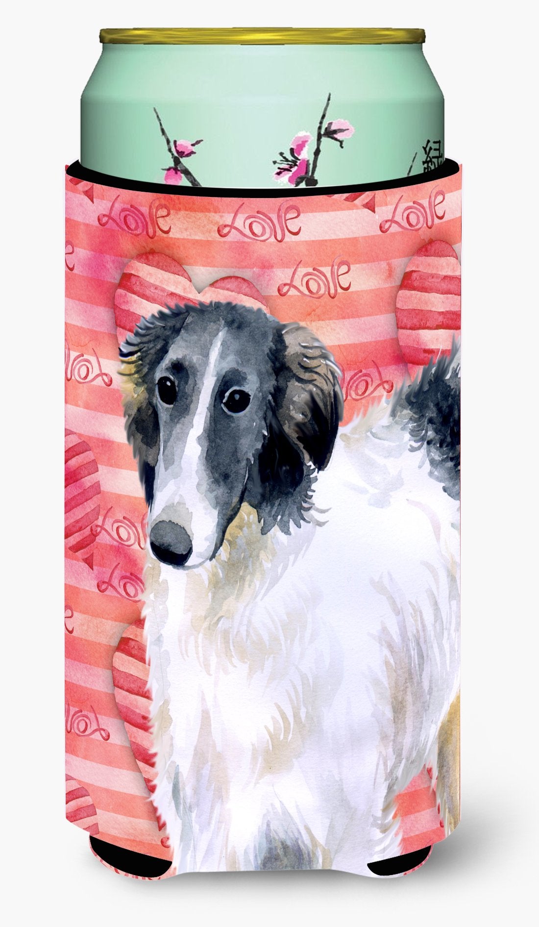 Borzoi Love Tall Boy Beverage Insulator Hugger BB9759TBC by Caroline's Treasures