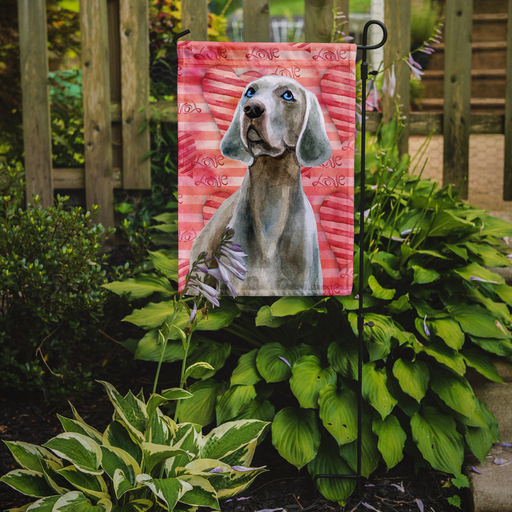 Weimaraner Love Flag Garden Size BB9761GF  the-store.com.