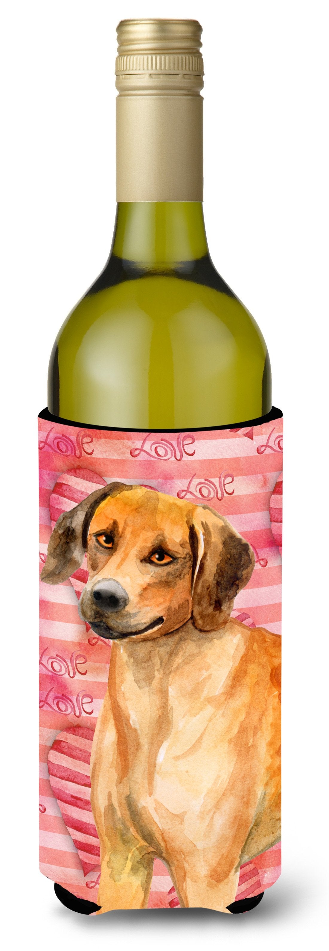 Rhodesian Ridgeback Love Wine Bottle Beverge Insulator Hugger BB9763LITERK by Caroline's Treasures