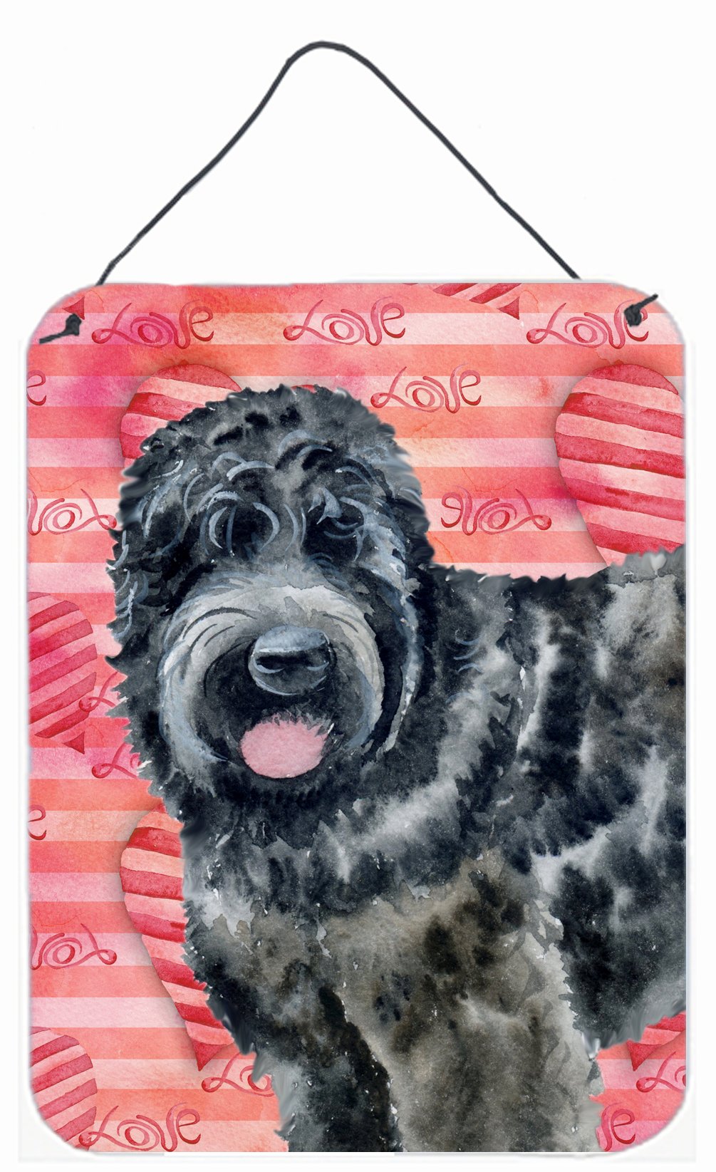 Black Russian Terrier Love Wall or Door Hanging Prints BB9764DS1216 by Caroline's Treasures