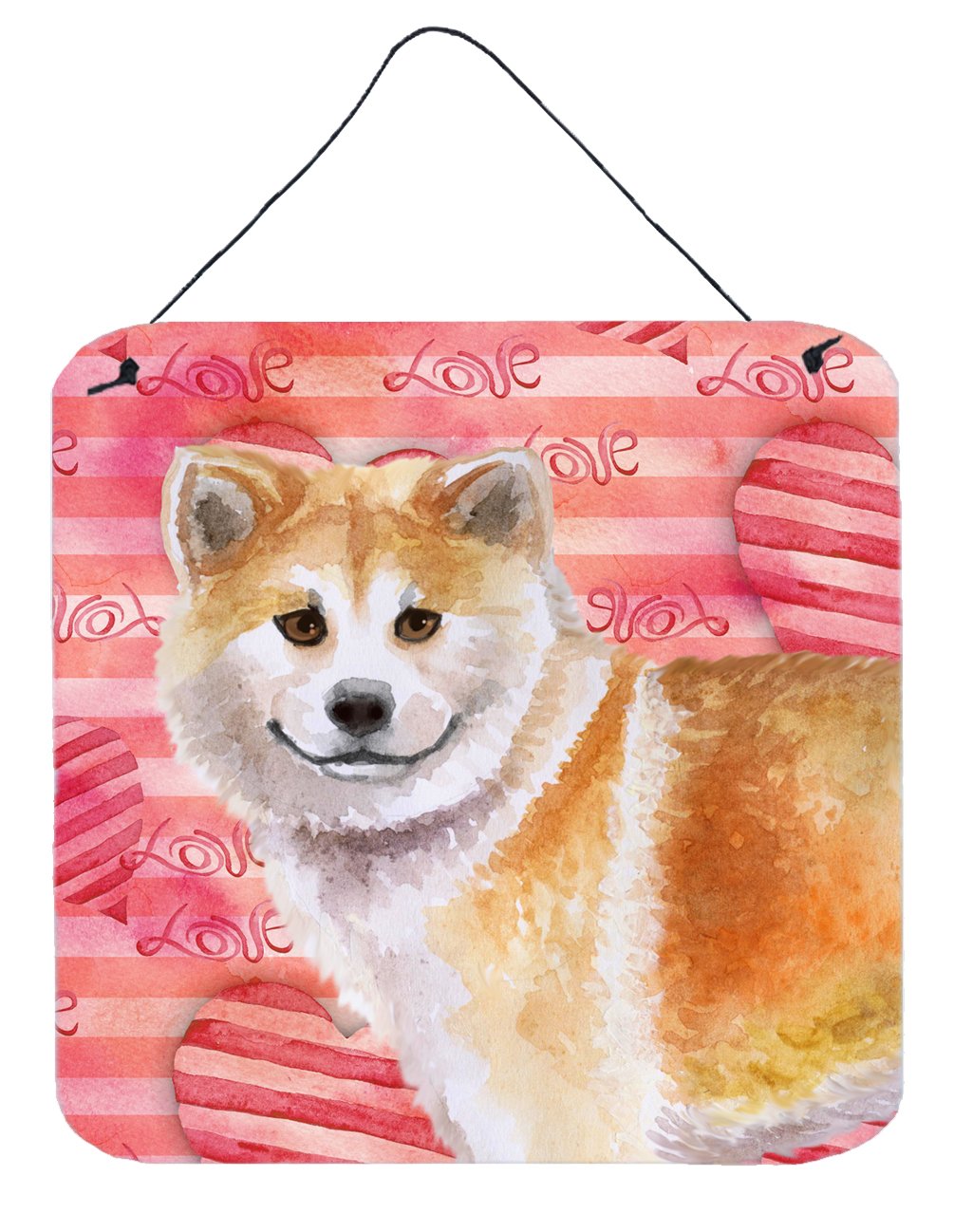 Shiba Inu Love Wall or Door Hanging Prints BB9765DS66 by Caroline's Treasures