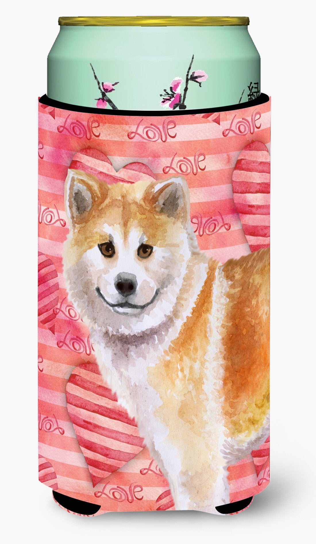 Shiba Inu Love Tall Boy Beverage Insulator Hugger BB9765TBC by Caroline's Treasures