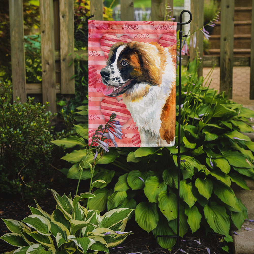 Saint Bernard Love Flag Garden Size BB9766GF  the-store.com.