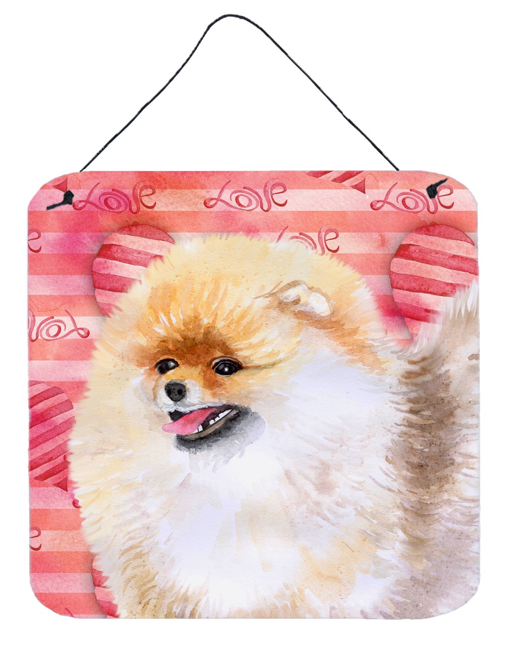 Pomeranian Love Wall or Door Hanging Prints BB9769DS66 by Caroline&#39;s Treasures