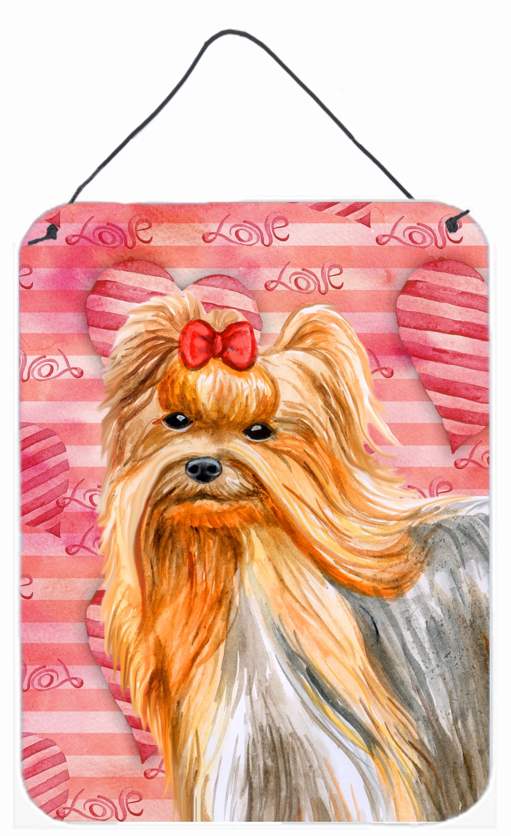 Yorkshire Terrier Love Wall or Door Hanging Prints BB9772DS1216 by Caroline&#39;s Treasures