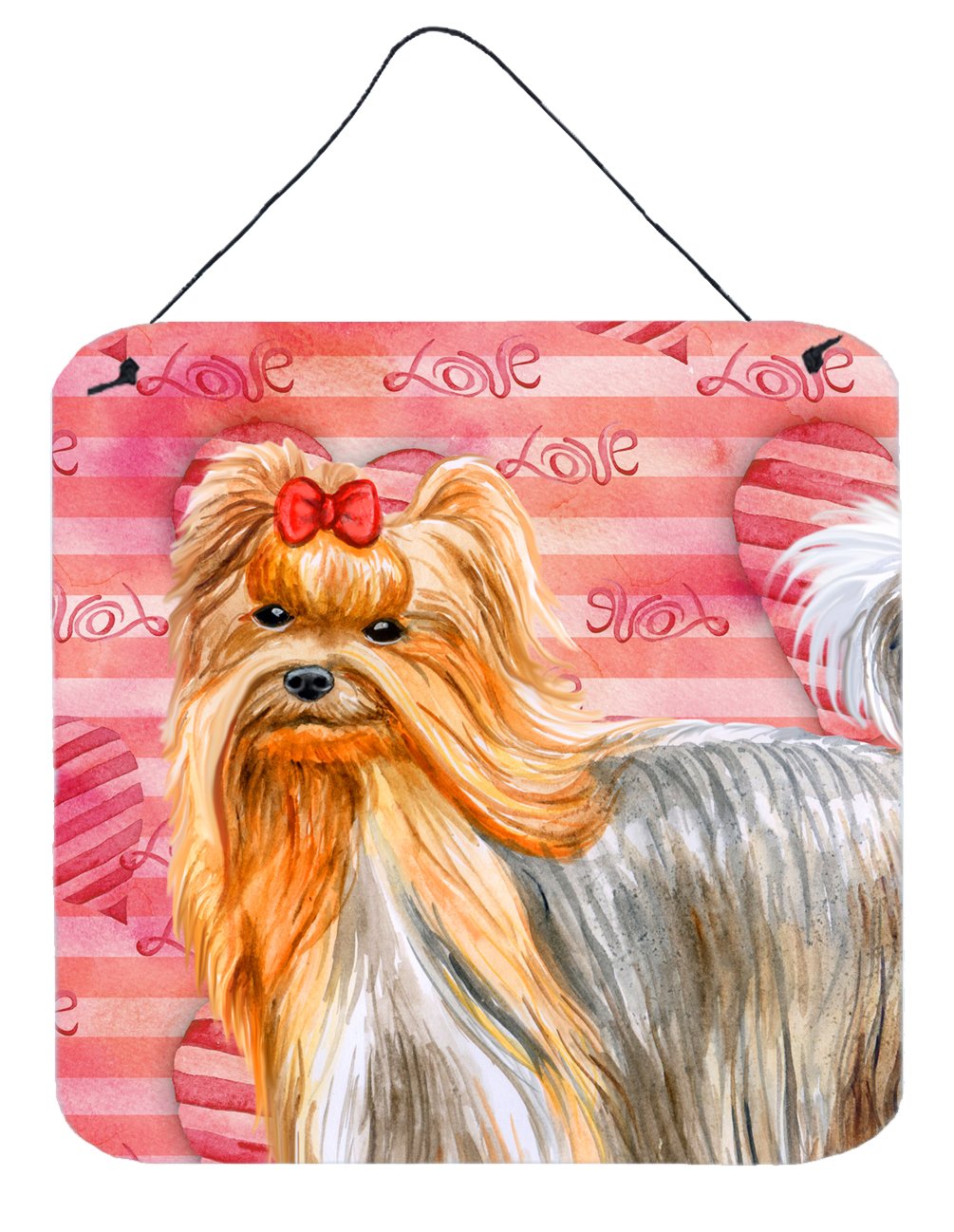 Yorkshire Terrier Love Wall or Door Hanging Prints BB9772DS66 by Caroline&#39;s Treasures