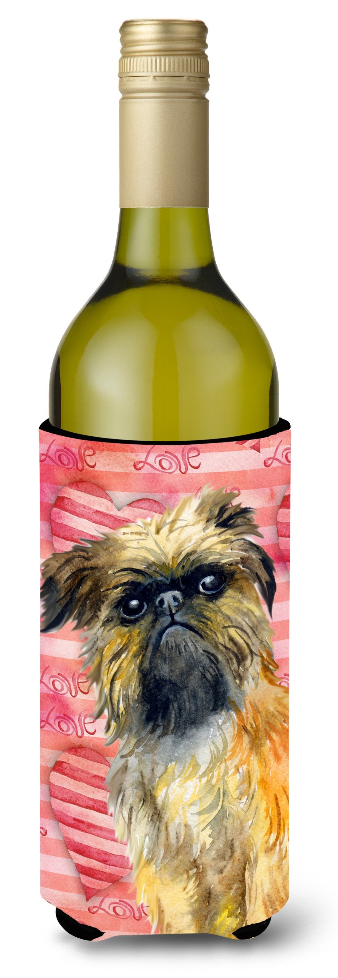 Brussels Griffon Love Wine Bottle Beverge Insulator Hugger BB9774LITERK by Caroline's Treasures