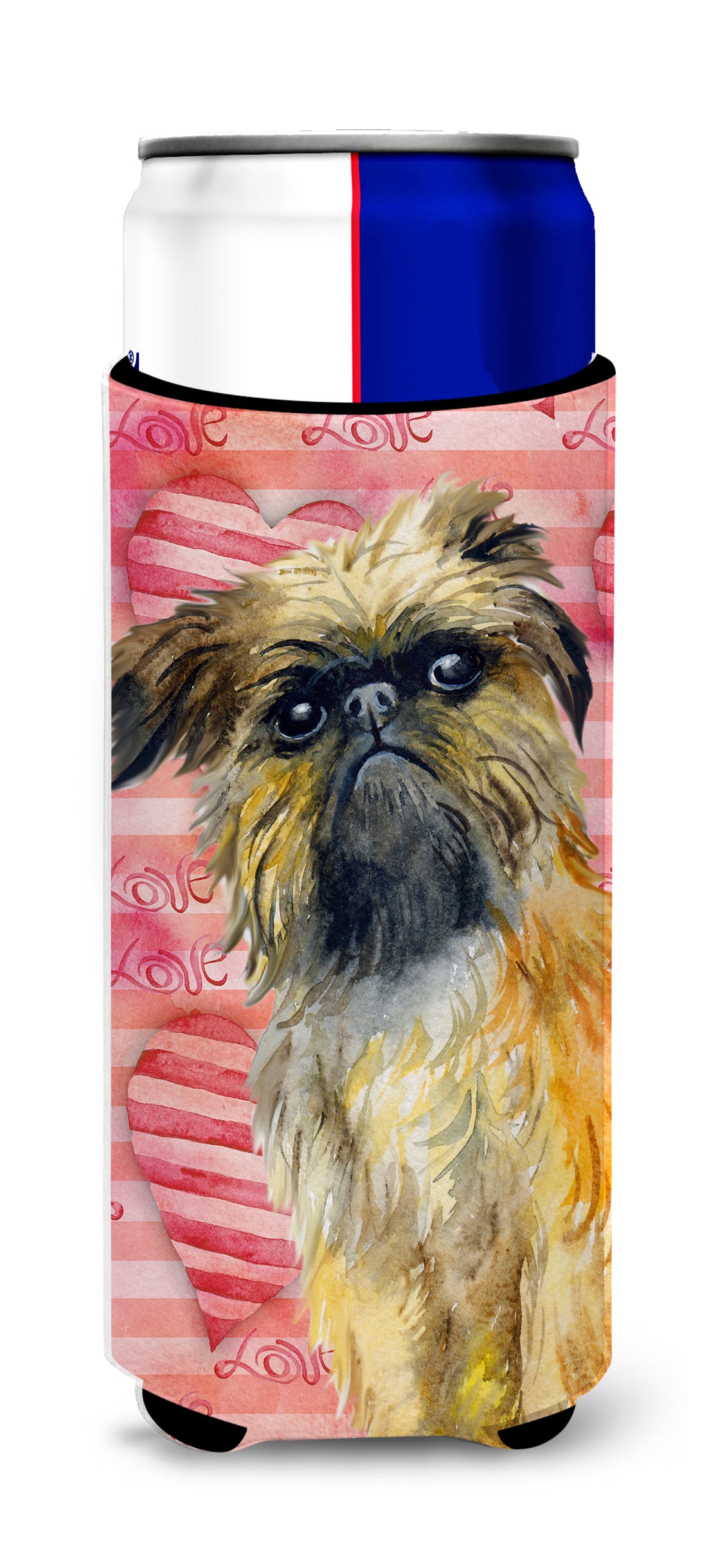 Brussels Griffon Love  Ultra Hugger for slim cans BB9774MUK  the-store.com.