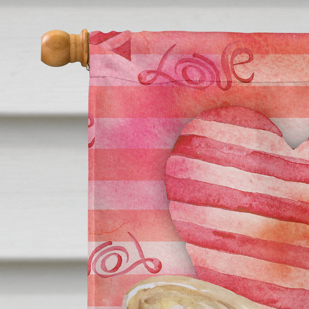 French Bulldog Love Flag Canvas House Size BB9775CHF  the-store.com.