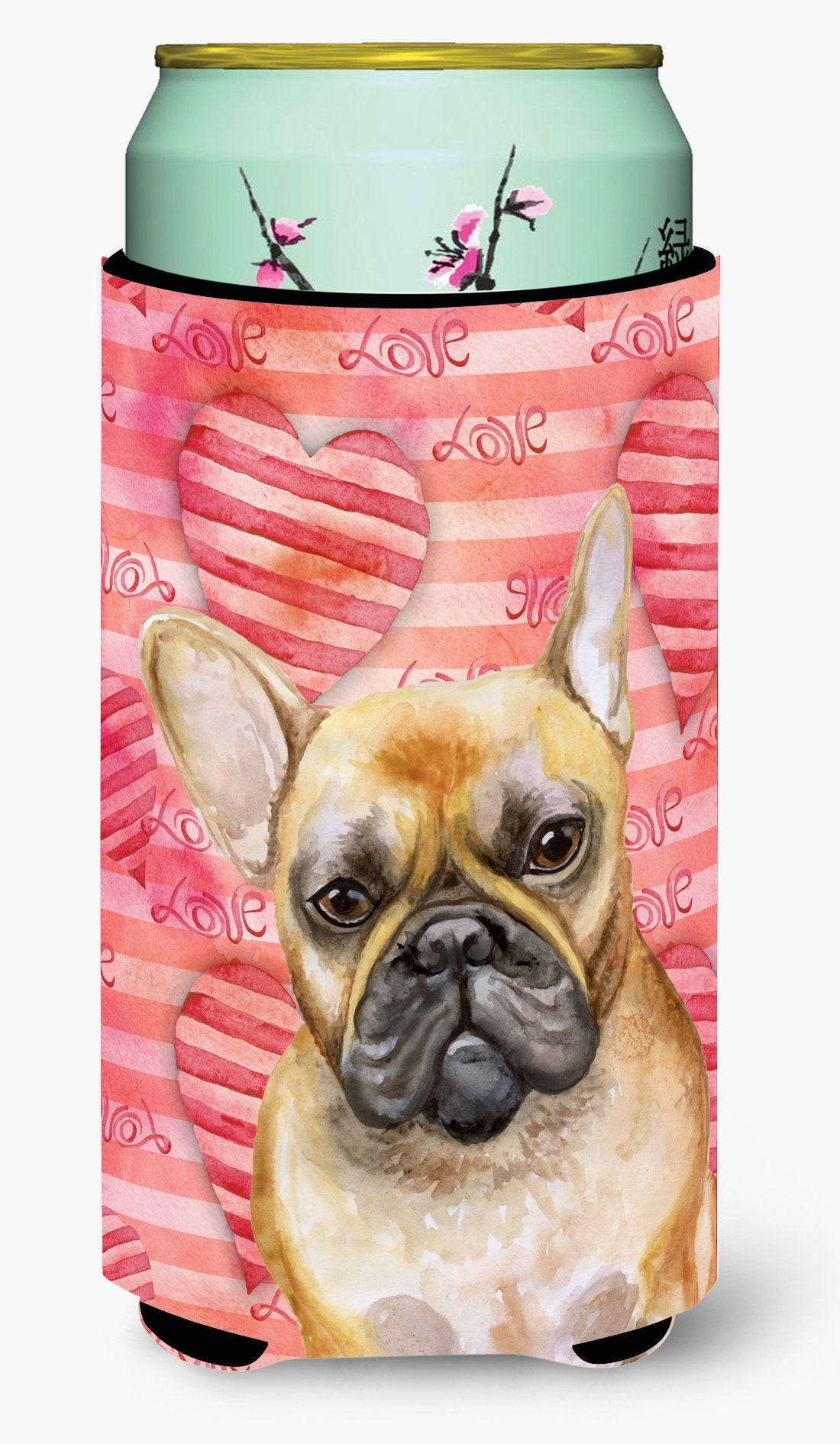 French Bulldog Love Tall Boy Beverage Insulator Hugger BB9775TBC by Caroline's Treasures