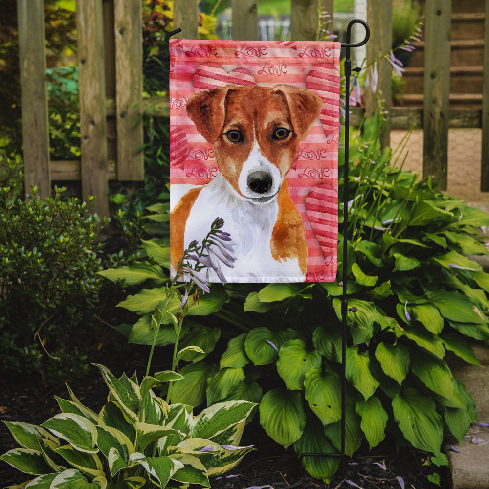 Jack Russell Terrier Love Flag Garden Size BB9776GF  the-store.com.