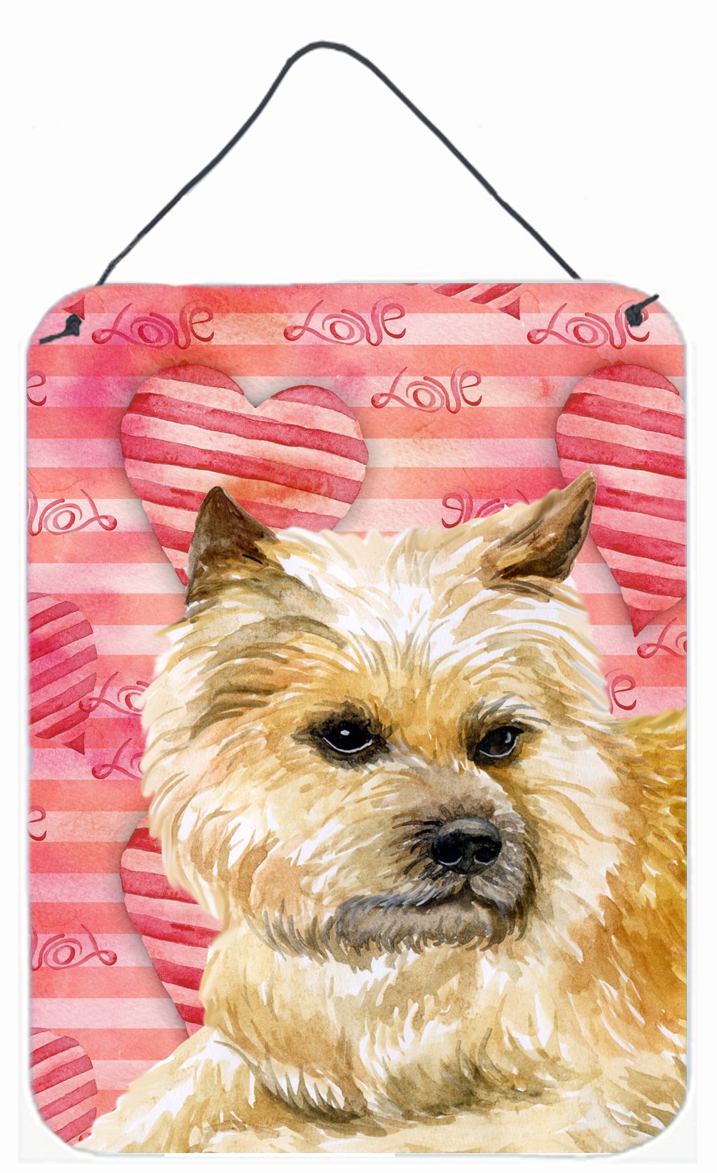 Cairn Terrier Love Wall or Door Hanging Prints BB9777DS1216 by Caroline's Treasures