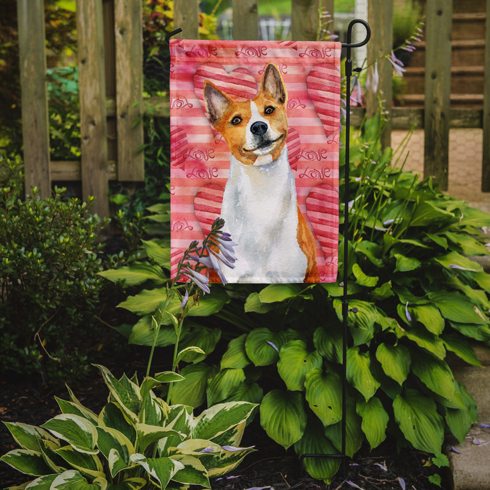 Basenji Love Flag Garden Size BB9779GF  the-store.com.