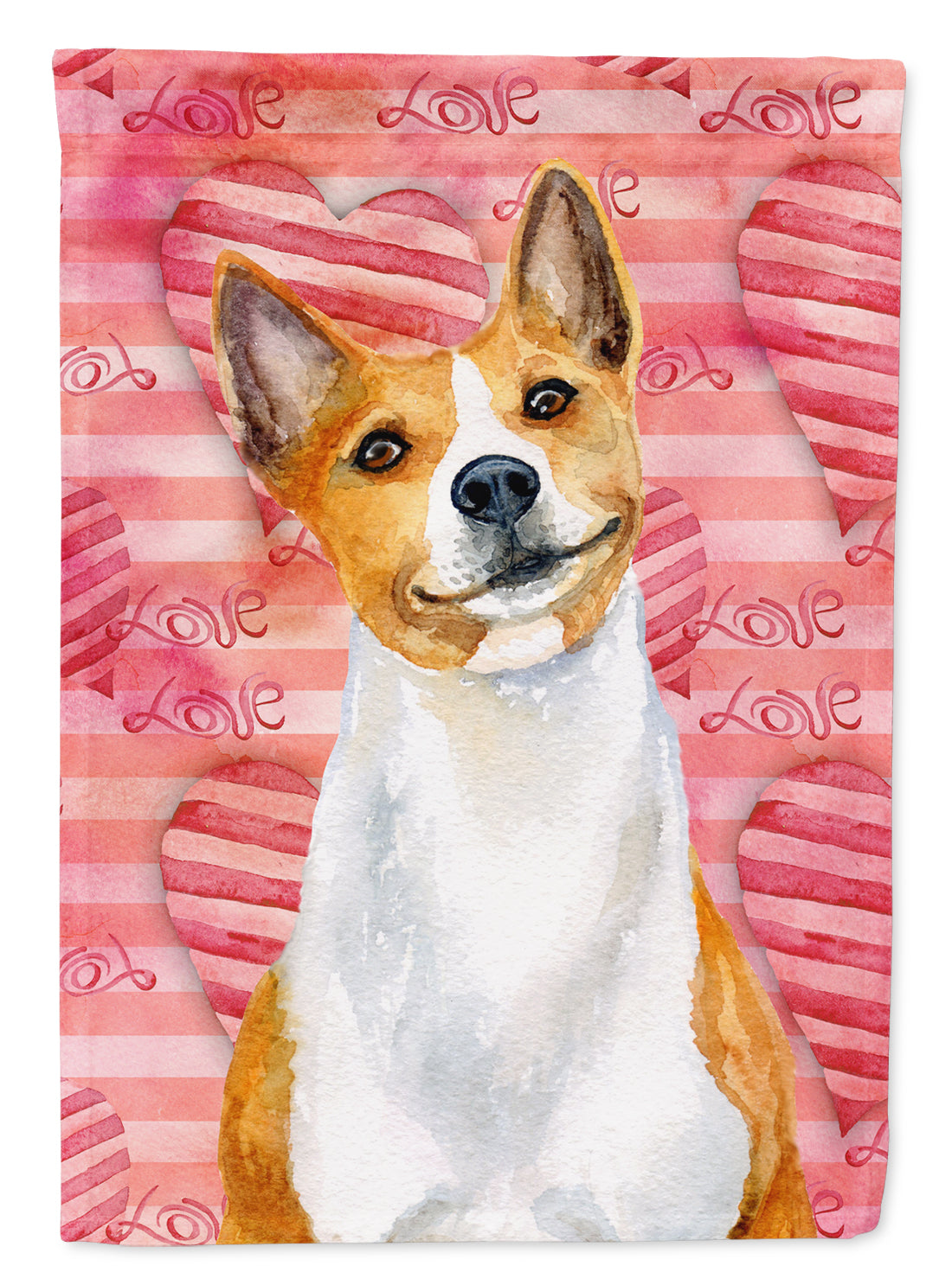 Basenji Love Flag Garden Size BB9779GF  the-store.com.