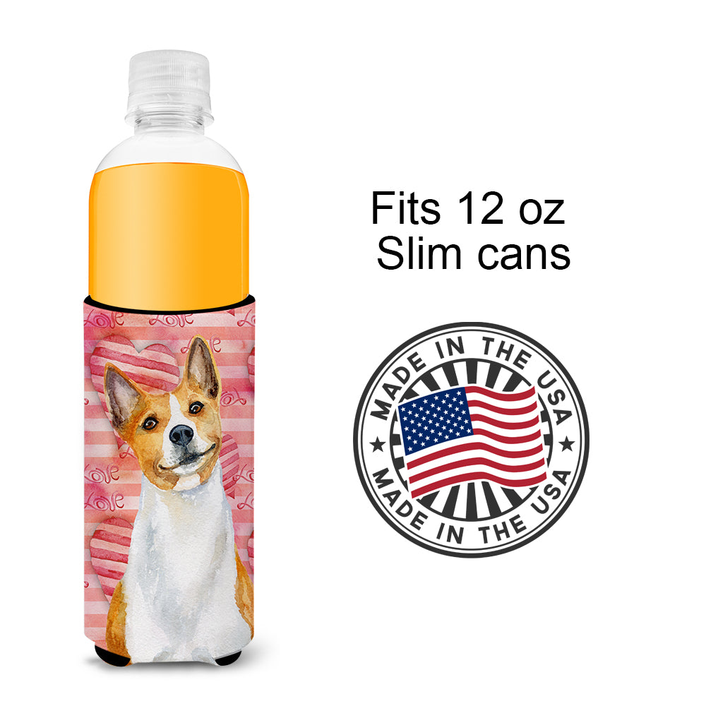 Basenji Love  Ultra Hugger for slim cans BB9779MUK  the-store.com.