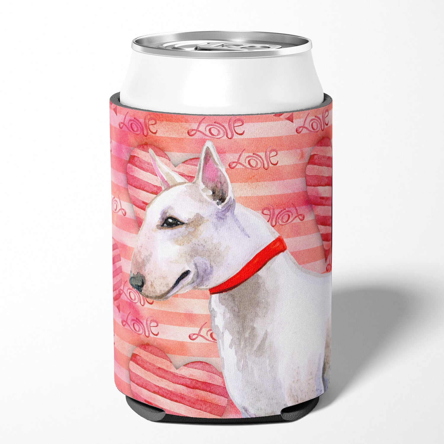 Bull Terrier Love Can or Bottle Hugger BB9780CC  the-store.com.