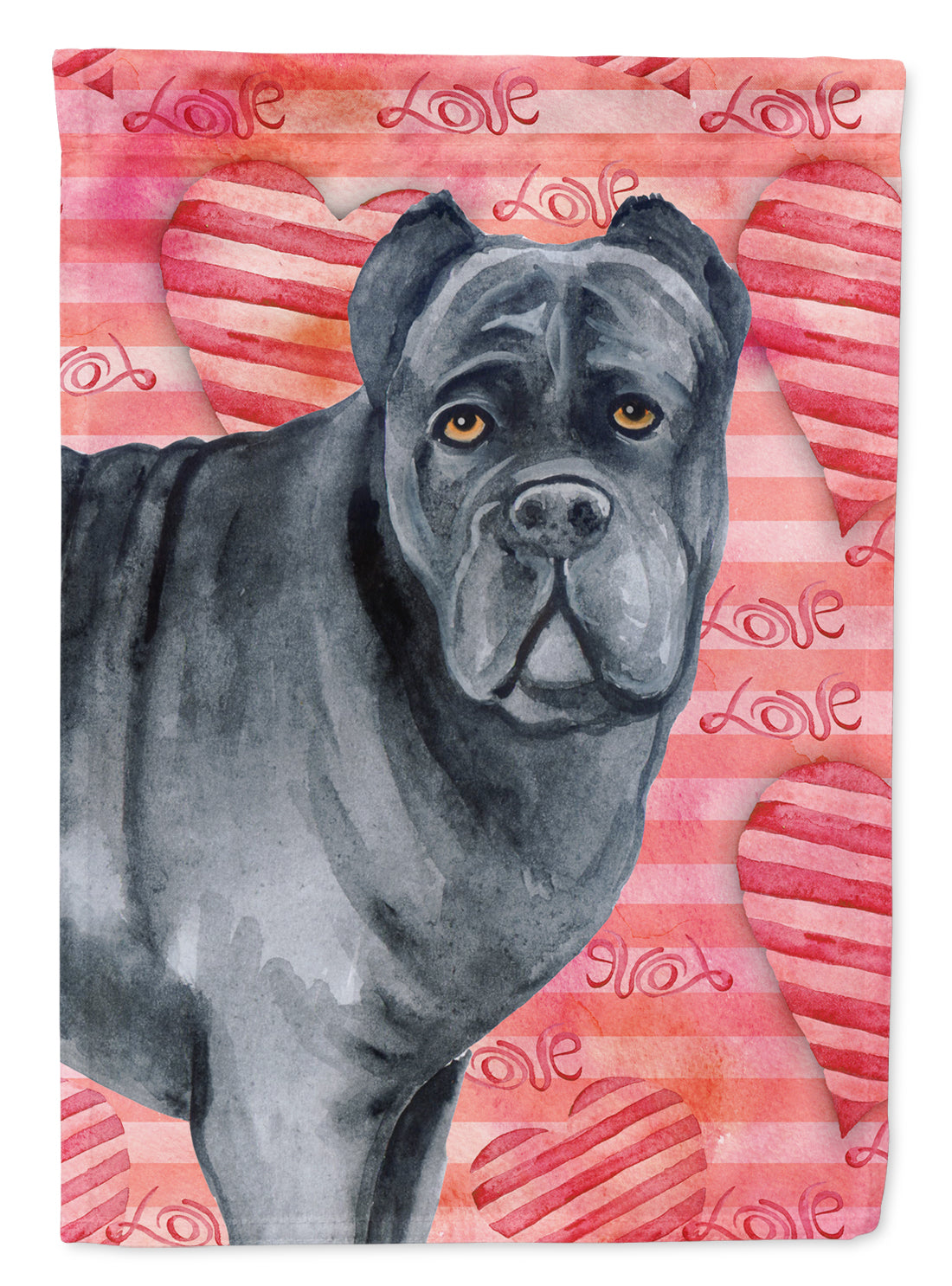 Cane Corso Love Flag Canvas House Size BB9781CHF  the-store.com.