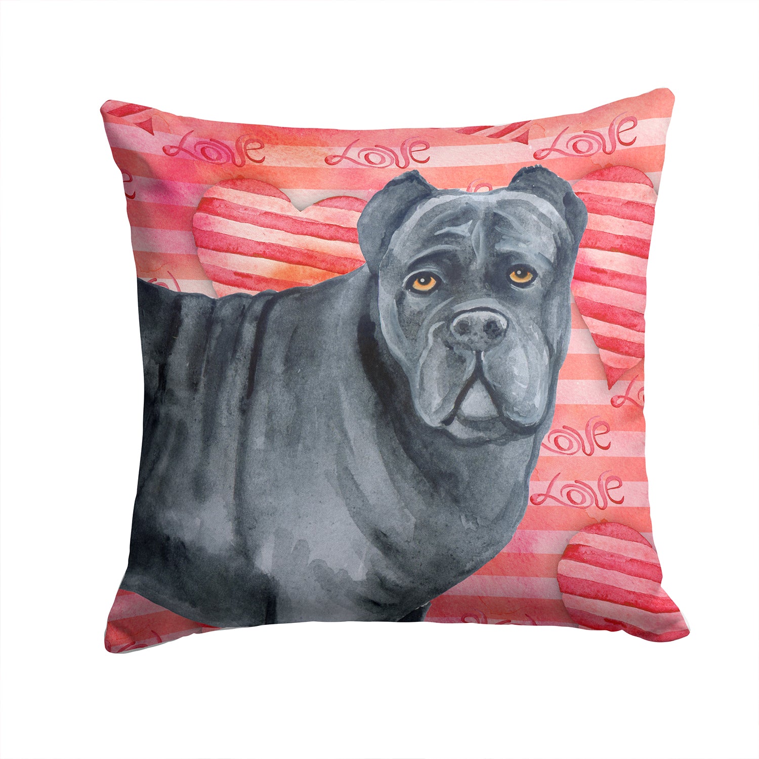 Cane Corso Love Fabric Decorative Pillow BB9781PW1414 - the-store.com