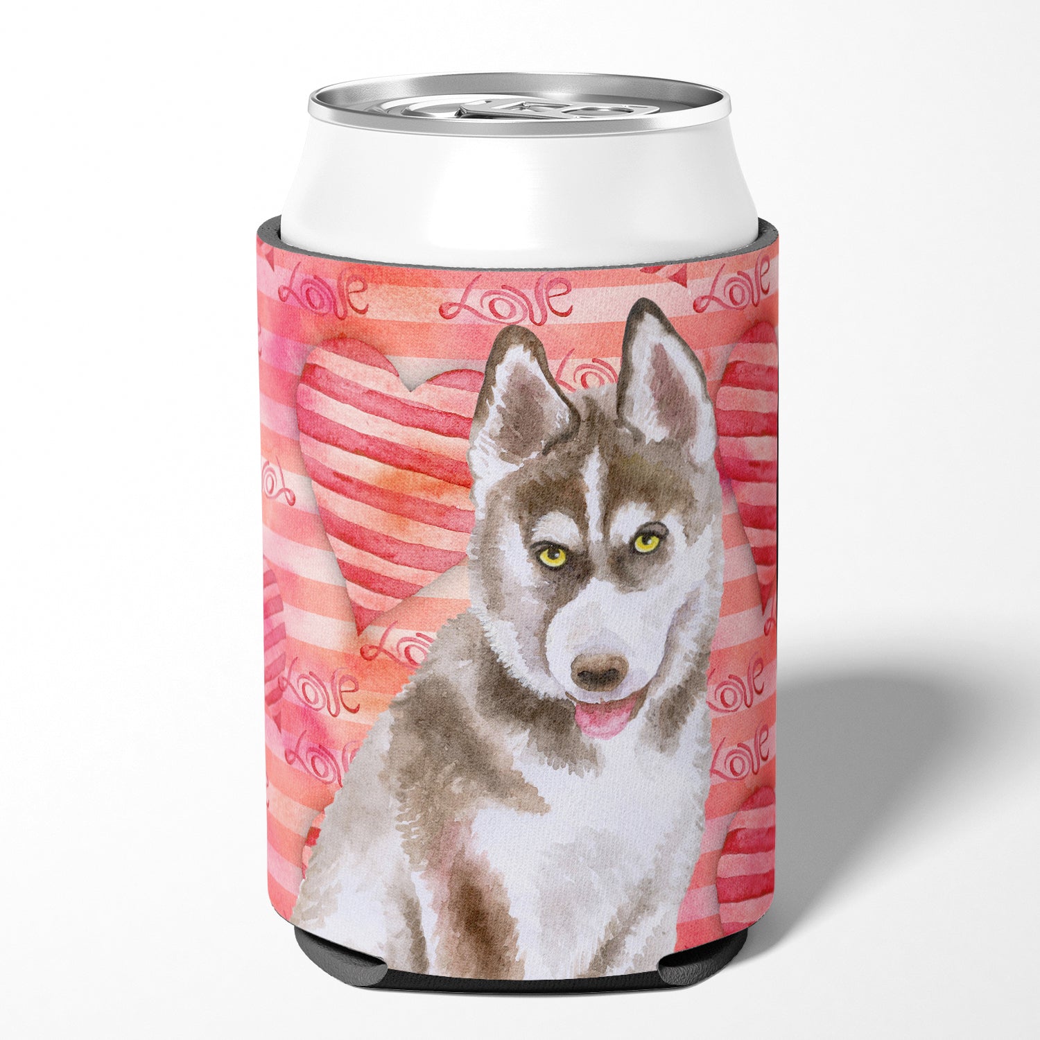 Siberian Husky Grey Love Can or Bottle Hugger BB9783CC  the-store.com.